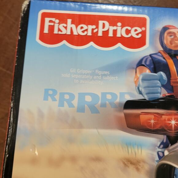 Vintage Fisher-Price Rescue Heroes Dune Buggy w/bonus Jake Justice figure New - Picture 7 of 8
